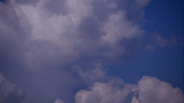 Temps Écoulé Avec Beaux Nuages Déplaçant Sur Ciel — Video