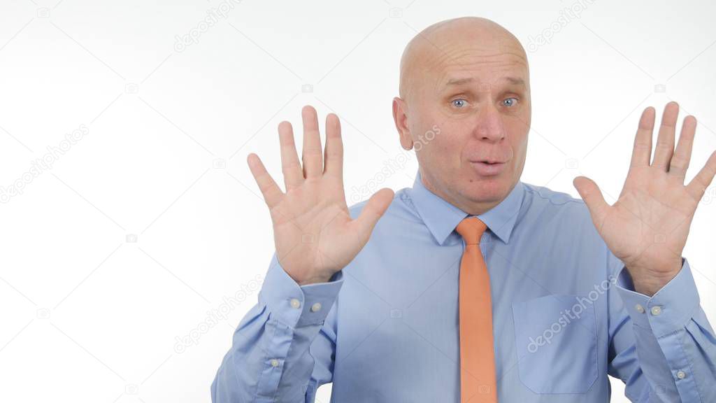 Businessman Image Gesturing and Talking in a Business Meeting