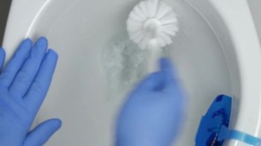 Adam koruma eldivenleri plastik fırça ve deterjan Klozet Temizleme