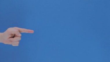 Mans el işaret ve başparmak verme