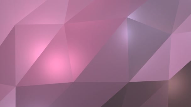 Superficie de patrón de triángulo ondulante colorido. Fondo abstracto 3D — Vídeos de Stock