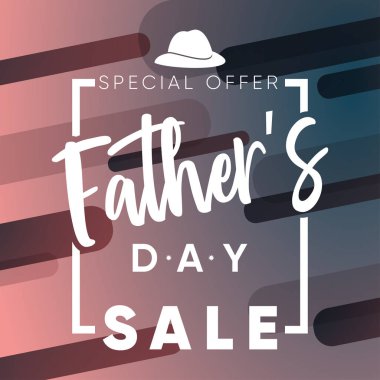 Satılık babalar'ın gün afiş, Pizelex çift-ton degrade arka plan, poster veya el ilanı kullanılabilir