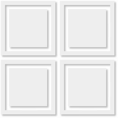 Beyaz fayans vektör doku. kesintisiz geometrik desen beyaz kareler