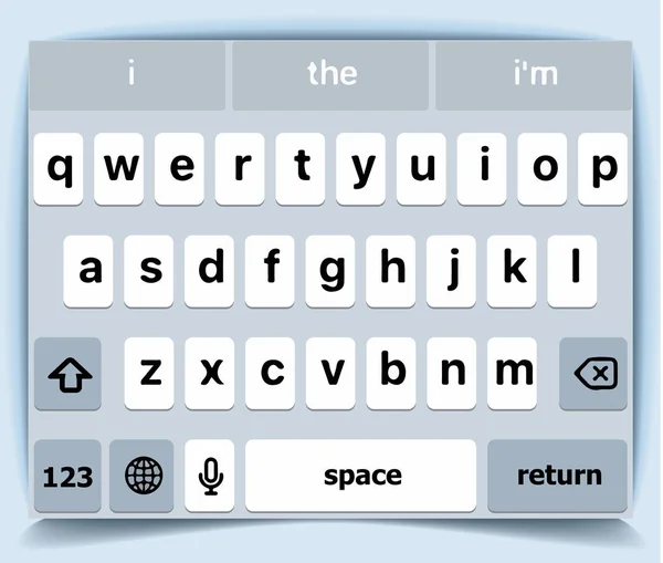 Handy Tastatur Für Handy Tastaturvorlage Vektorillustration — Stockvektor