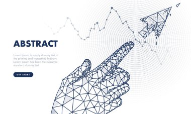 Gelecekteki arows analytics dokun. Yenilikler robot sistemleri teknolojileri yenilikleri sistemleri el ve koruma. Analitik grafik kilit bilgisayar inşaat. Gelecekteki stili.