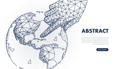 Gelecekteki arows analytics dokun. Yenilikler robot sistemleri teknolojileri yenilikleri sistemleri el ve koruma. Analitik grafik kilit bilgisayar inşaat. Gelecekteki stili.