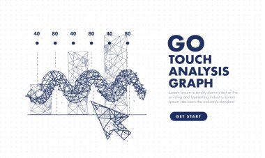 Geleceğin arows analitiğine dokunun. Yenilikler robot sistemleri el ve yenilik sistemlerinde koruma. analitik grafiklerin omputers inşaat. Analiz yapısı üzerine soyut illüstrasyon.