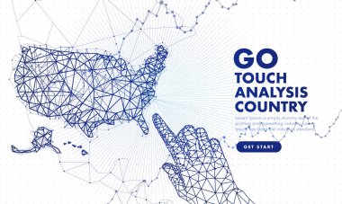 Geleceğin arows analitiğine dokunun. Yenilikler robot sistemleri el ve yenilik sistemlerinde koruma. analitik grafiklerin omputers inşaat. Analiz yapısı üzerine soyut illüstrasyon.