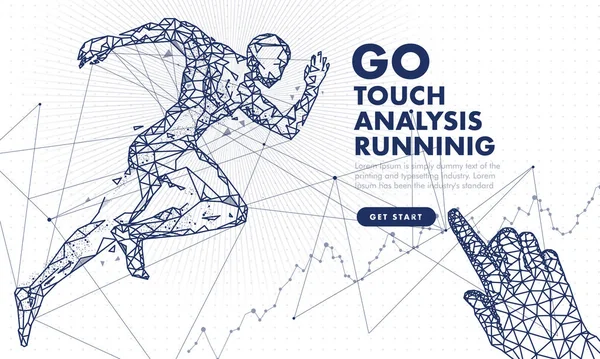 Toca Futuro Arows Analytics Innovaciones Sistemas Robóticos Mano Protección Sistemas — Vector de stock