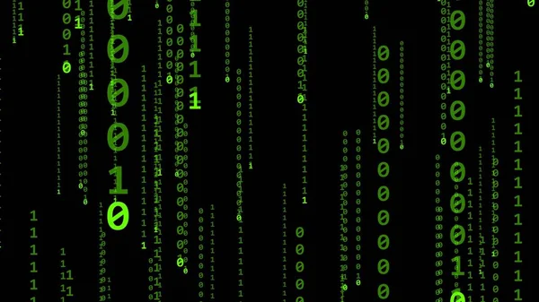 The binary code is zero and one. The program code. Matrix cyberspace.