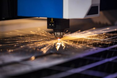 CNC freze tezgahı. İşleme ve lazer kesim t metal için