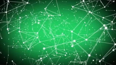 Ekran koruyucu masaüstü akıllı telefon veya bilgisayarda grafik arka plan. Vinyet etkisi ile yeşil bir arka plan üzerinde uzay fütüristik grafikler.