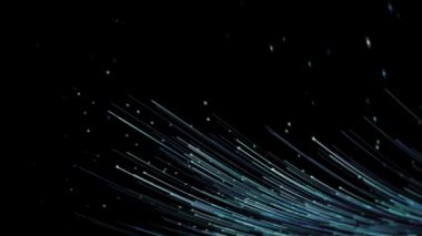 Fotokopi Spac, Fiber Optik Kablolar ile 4k Teknoloji Arkaplanı Küresel Veri Aktarımı Döngüsü