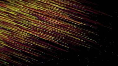 Fotokopi Spac, Fiber Optik Kablolar ile 4k Teknoloji Arkaplanı Küresel Veri Aktarımı Döngüsü