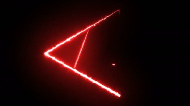 Elektrik üçgeni soyut konser 4k arkaplan döngüsü