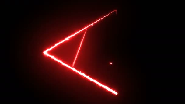 電気三角形抽象コンサート4Kバックグラウンドループ — ストック動画