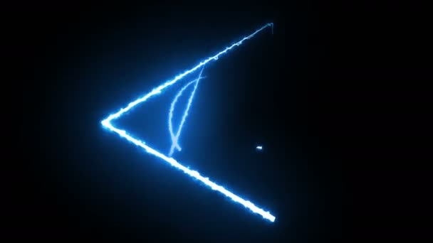 電気三角形抽象コンサート4Kバックグラウンドループ — ストック動画