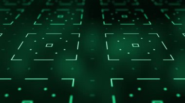 4K Soyut Teknoloji Geometrik Çokgen Tasarım Döngüsü