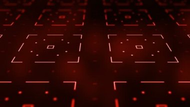 4K Soyut Teknoloji Geometrik Çokgen Tasarım Döngüsü