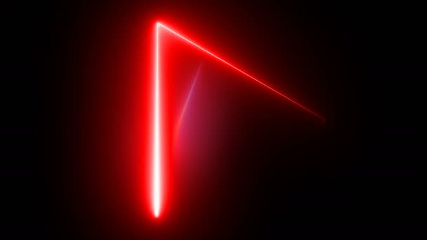 Neon Triangle Abstract Concert Background Loo — 图库视频影像
