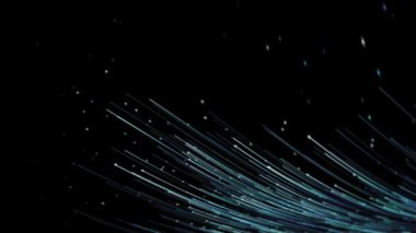Fotokopi Spac, Fiber Optik Kablolar ile 4k Teknoloji Arkaplanı Küresel Veri Aktarımı Döngüsü