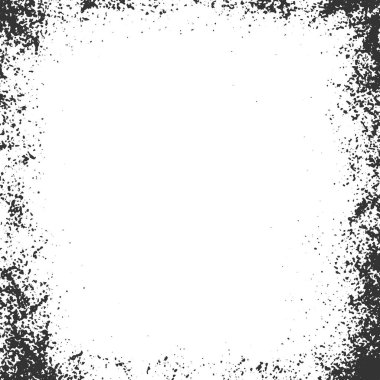 Grunge deseni kare çerçeve, iz, boya mürekkebi.
