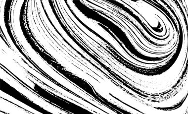 Grunge iç içe geçmiş doku, iplikler, çizgiler, tel, damarlar, monokrom. Grunge eski detaylı siyah beyaz doku. Vektör arkaplan