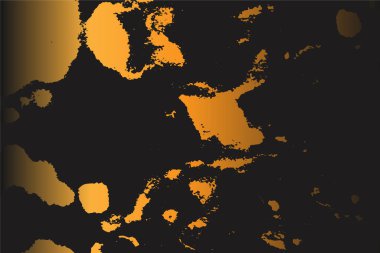 Grunge detaylı iç içe geçmiş doku, iplikler, çizgiler, kablolar, damarlar. Huysuz, eski, detaylı doku. Vektör arkaplanı. Altın ve siyah