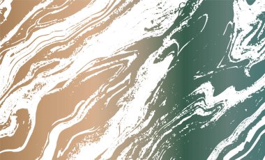 Grunge iç içe geçmiş doku, iplikler, çizgiler, teller, damarlar. Huysuz, eski, detaylı doku. Vektör arkaplanı. Kahverengi yeşil metal beyaz üzerine