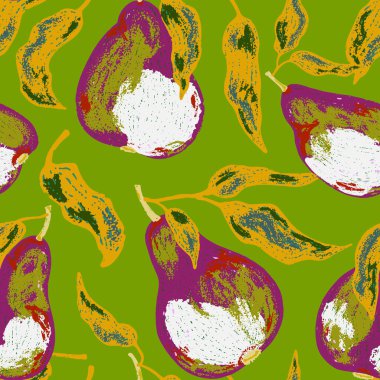 Şekillendirilmiş armutlar ve akan yapraklardan oluşan kusursuz bir desen. Sanatsal doku ve kalın şekiller onu tekstil, ambalaj, mutfak dekorasyonu ve mevsimsel tasarım projeleri için harika kılıyor..