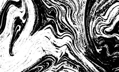 Grunge iç içe geçmiş doku, iplikler, çizgiler, tel, damarlar, monokrom. Grunge eski detaylı siyah beyaz doku. Vektör arkaplan