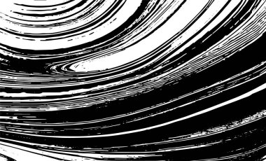 Grunge iç içe geçmiş doku, iplikler, çizgiler, tel, damarlar, monokrom. Grunge eski detaylı siyah beyaz doku. Vektör arkaplan