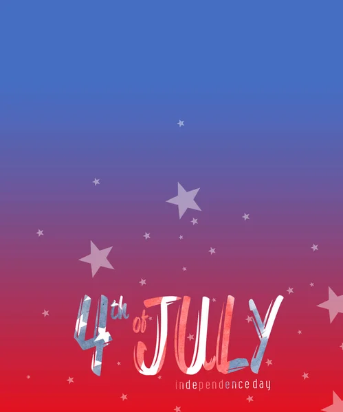 4Th July Dag Van Onafhankelijkheid Van Verenigde Staten Juli Illustratie — Stockfoto
