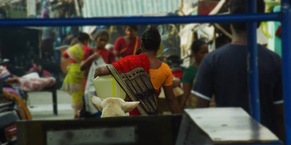 Mujeres Indígenas Rurales Llevan Agua Barrio Pobre — Foto de Stock