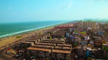 deniz feneri görünümü marina Beach hava görünümünü vurdu