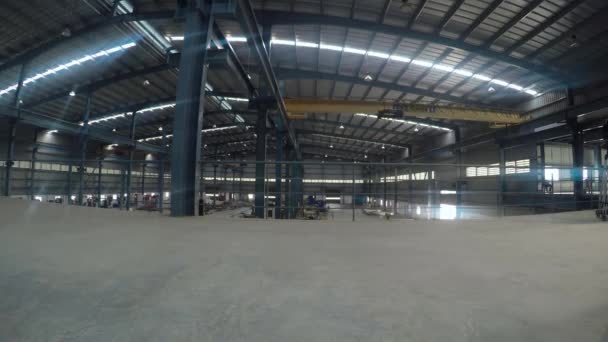 Interior Empty Warehouse — Stock Video