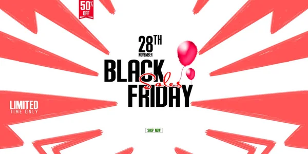 Black Friday Modelo Design Inscrição Venda Banner — Fotografia de Stock