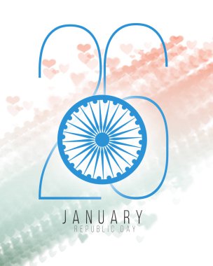 Hint bayrak tema arka plan illüstrasyon Hint Cumhuriyet Bayramı için