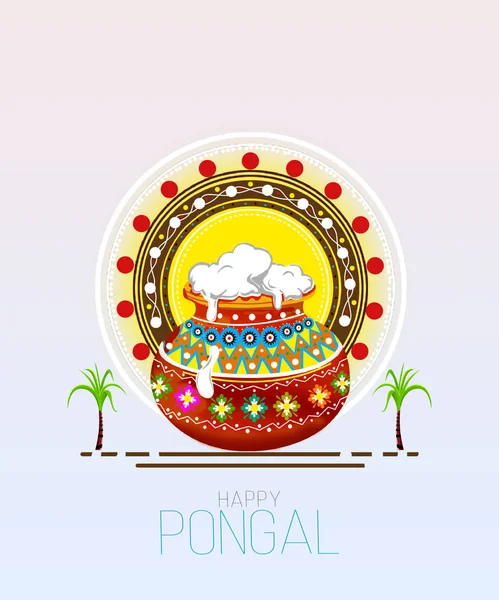 Güneyde Hint Festivali Pongal arka plan şablonu tasarlamak