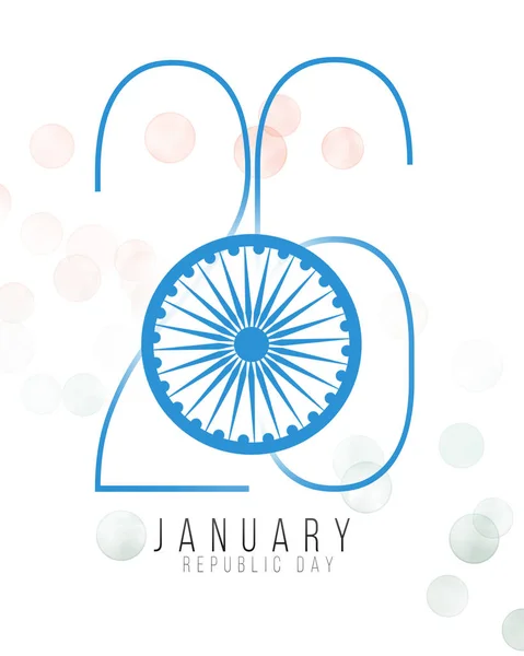 Święto Republiki Indii Stycznia Dzień Narodowy Indii — Zdjęcie stockowe
