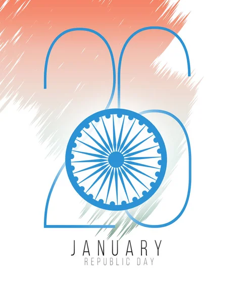Празднование Дня Республики Индия Января Национальный День Индии — стоковое фото