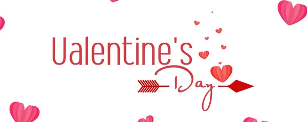 Illustration Happy Valentine Day Text Design — стоковое фото