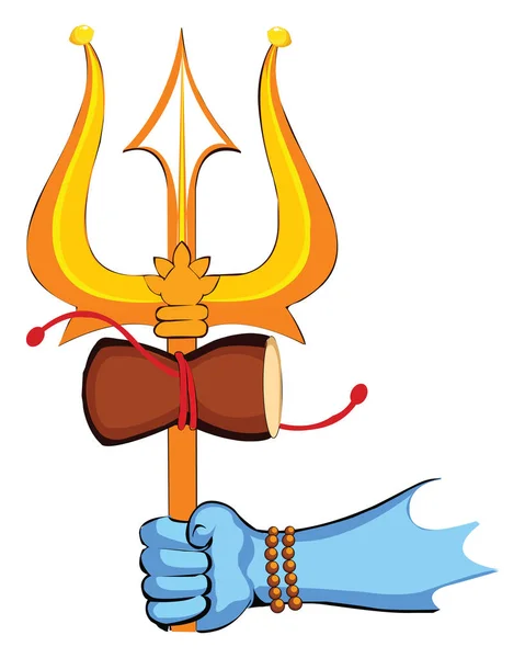 Illustration av Lord Shiva, indisk Gud, Shivratri eller Mahashivratri - vektor — Stock vektor