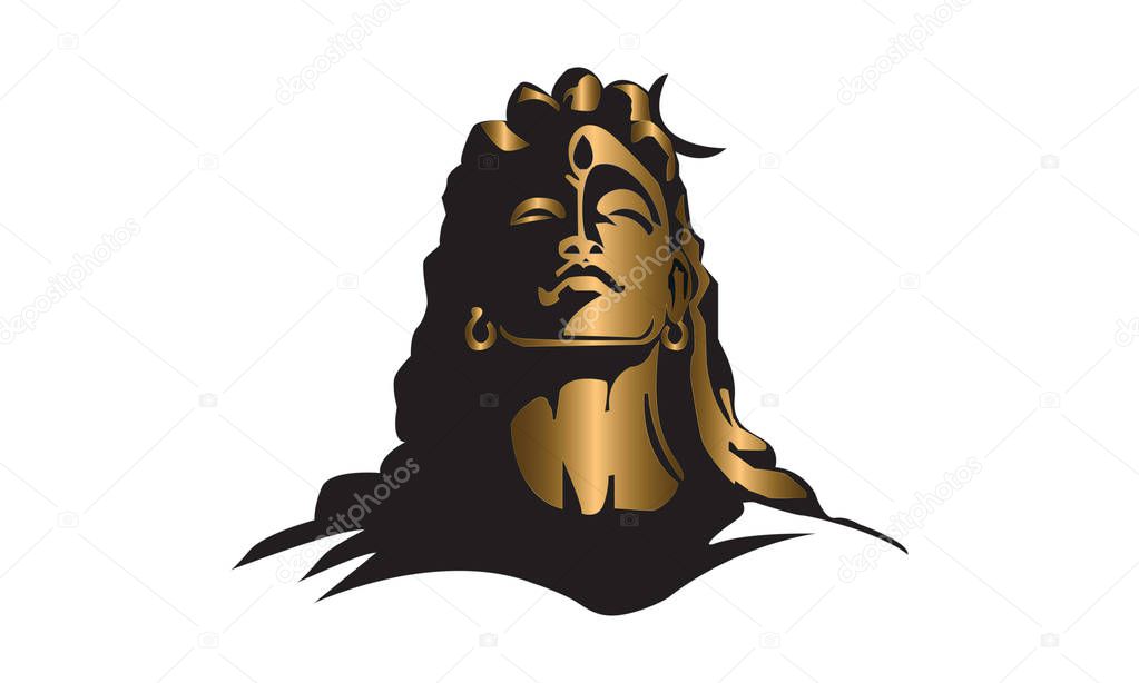 illustration Of Happy Maha Shivratri Greeting Card Design. - Vector