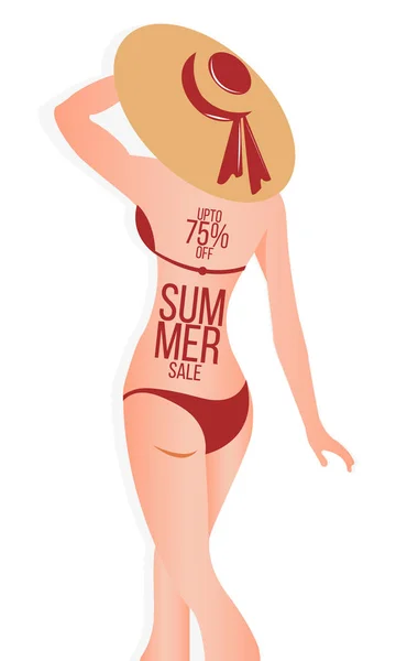 Bannières d'été avec de belles femmes. Illustration vectorielle - vecteur — Image vectorielle