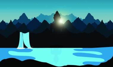 Buda Purnima Arka Plan İllüstrasyon. - Vektör
