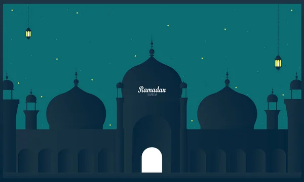 Ramadan kareem islamisches fest schöner hintergrund vektor - vektor — Stockvektor