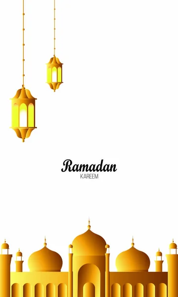 Ramadan Kareem, pozdrav islámský vektor designu. Arabská kaligrafie, která znamená "Ramadan Kareem"-vektor — Stockový vektor