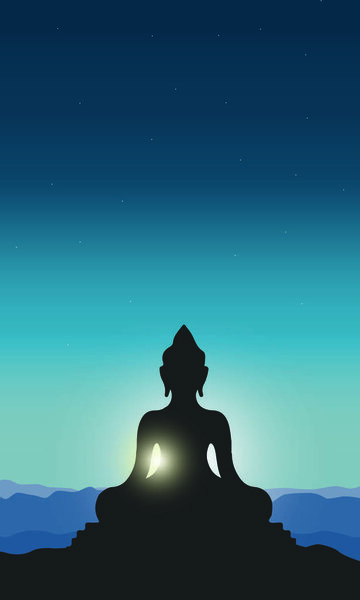 Illustration Of Buddha Purnima Background. - Vector