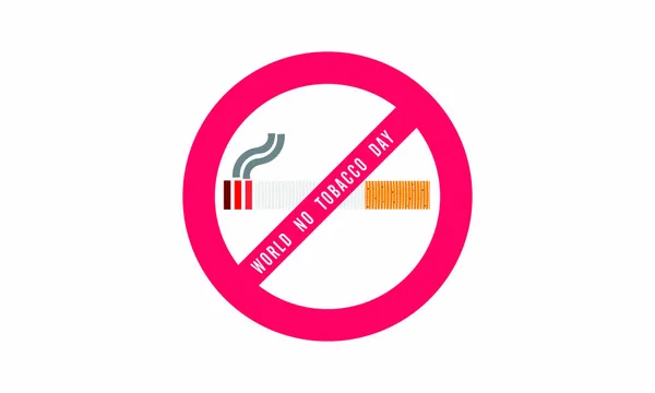 No fumar y World No Tobacco Day, Estilo de corte de papel. - Vector — Archivo Imágenes Vectoriales
